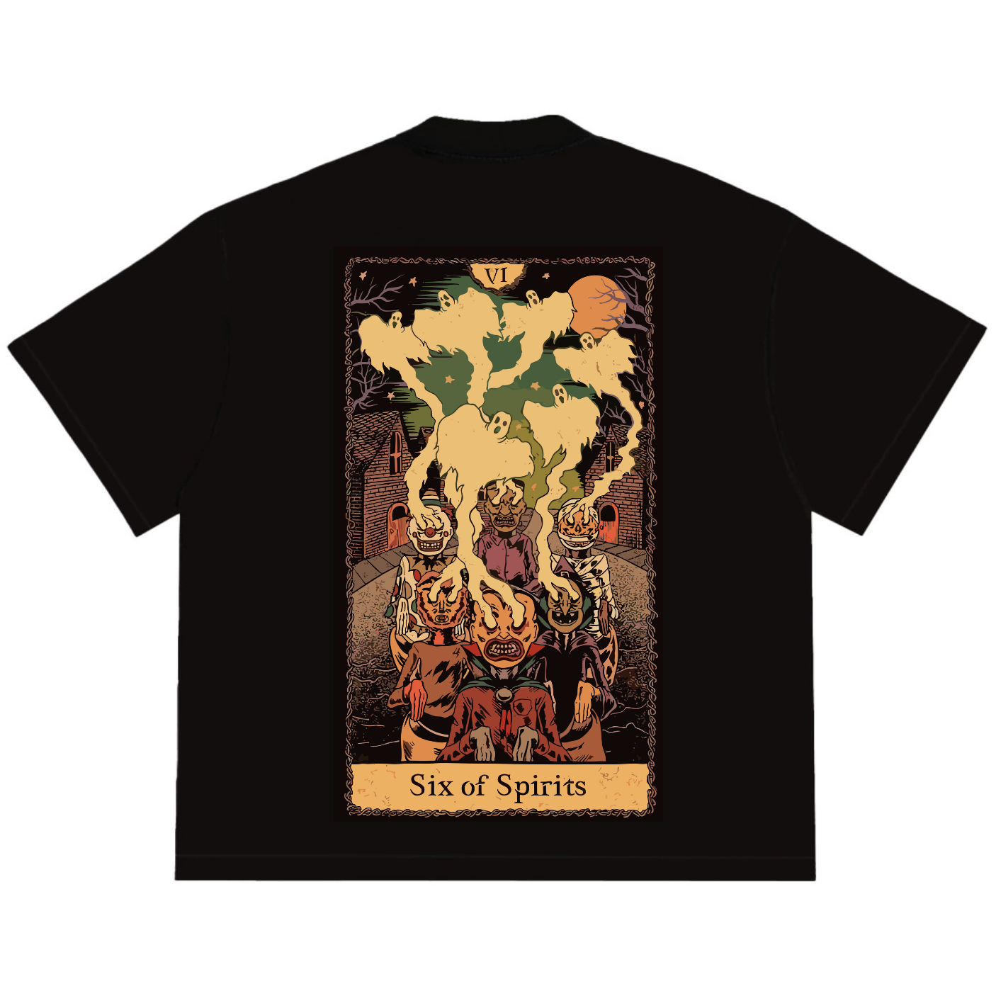 Camiseta Oversized Tshirt Ramello Tarot Six of Spirits