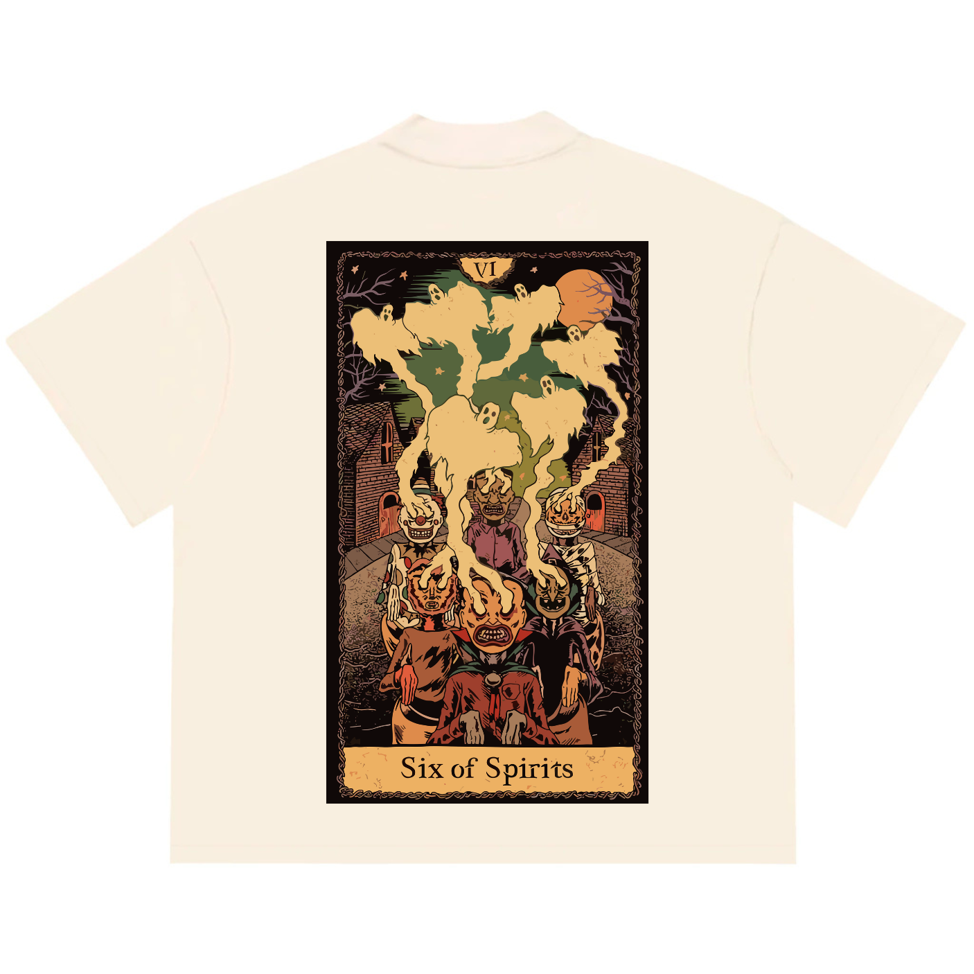 Camiseta Oversized Tshirt Ramello Tarot Six of Spirits