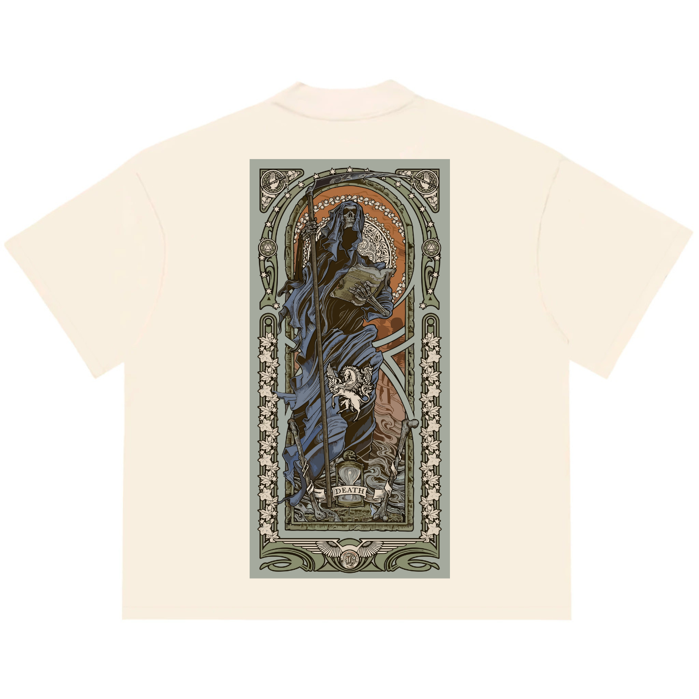 Camiseta Oversized Tshirt Ramello Tarot Death