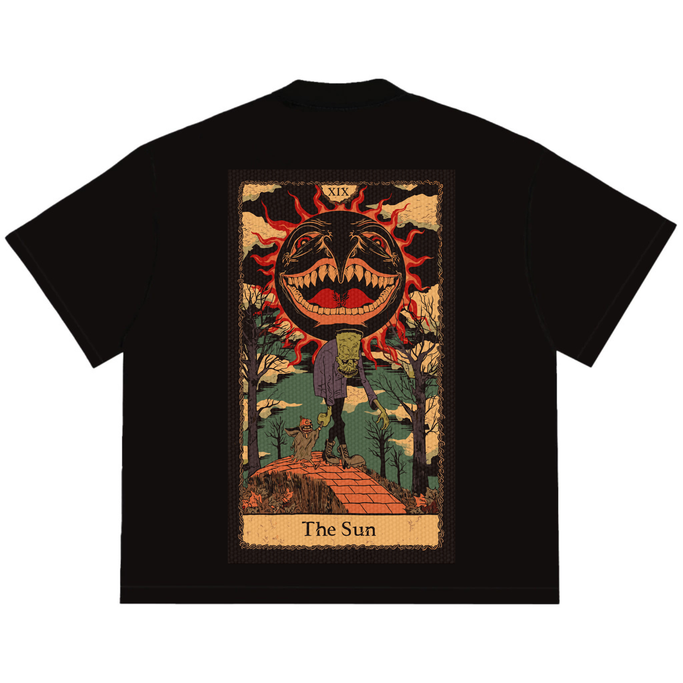 Camiseta Oversized Tshirt Ramello Tarot The Sun