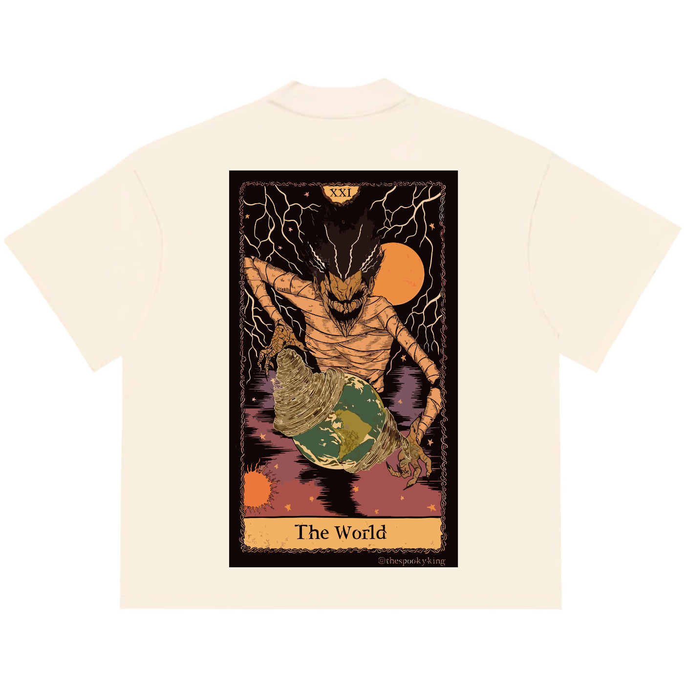 Camiseta Oversized Tshirt Ramello Tarot The World