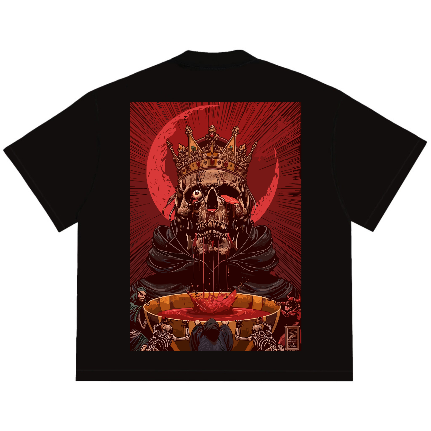 Camiseta Oversized Tshirt Ramello Tarot King