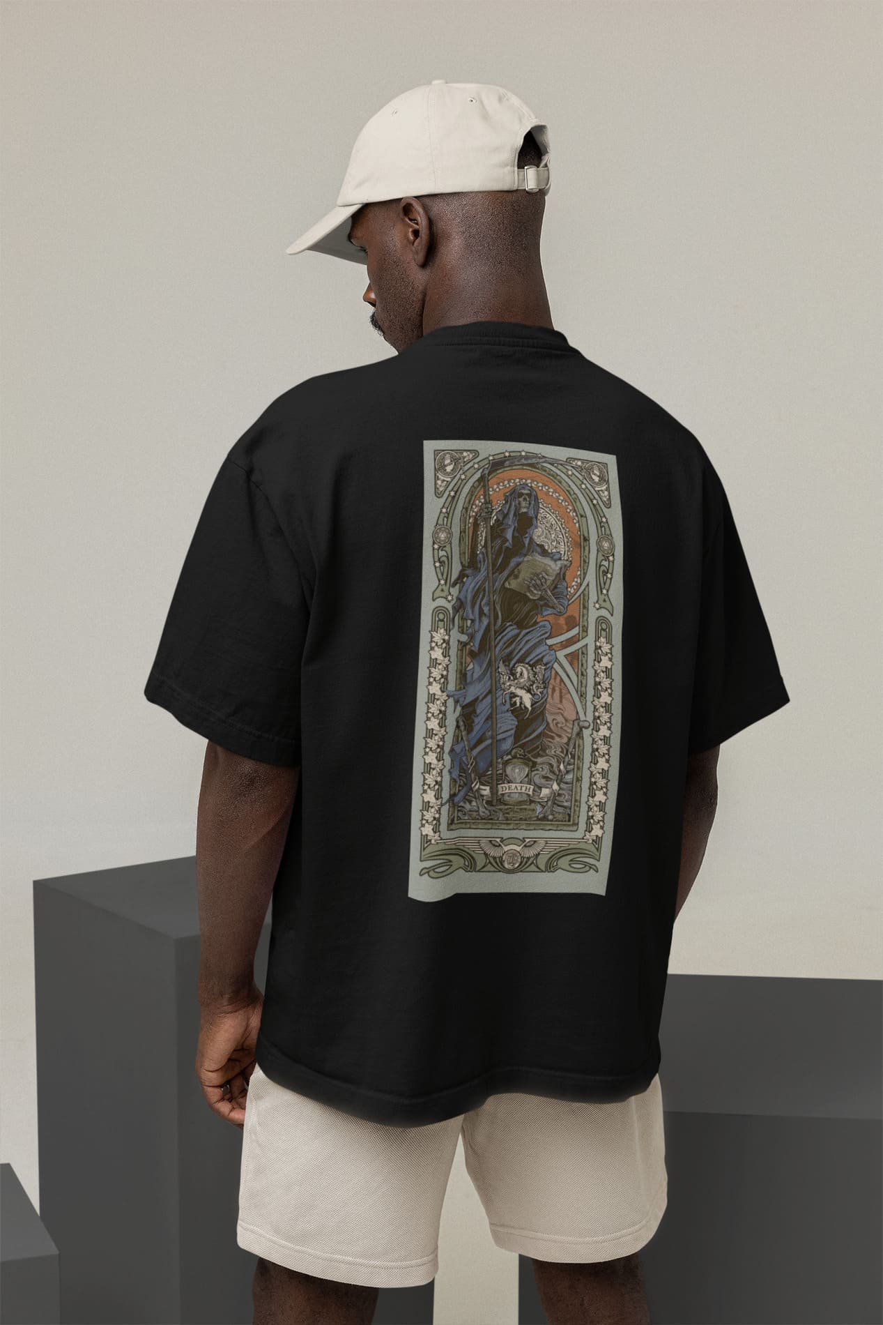 Camiseta Oversized Tshirt Ramello Tarot Death