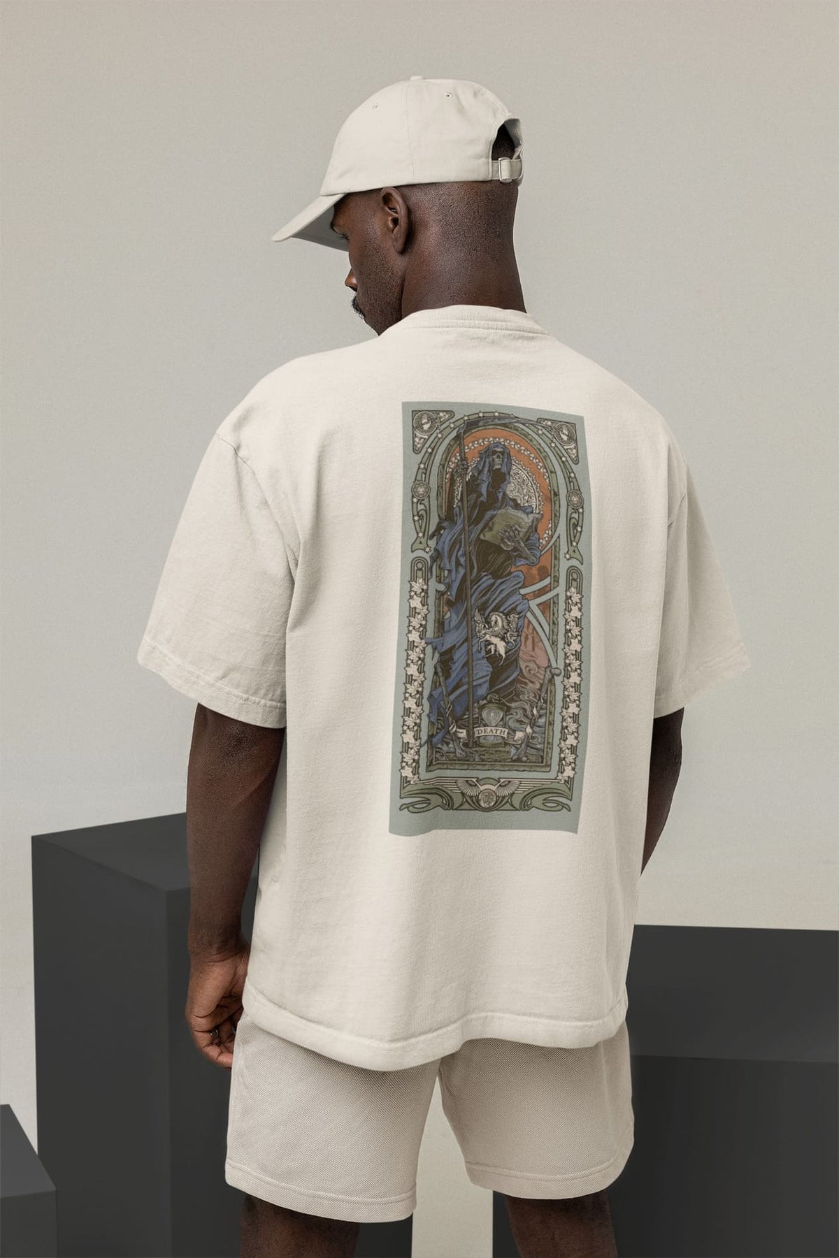 Camiseta Oversized Tshirt Ramello Tarot Death