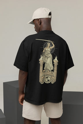 Camiseta Oversized Tshirt Ramello Tarot Justice