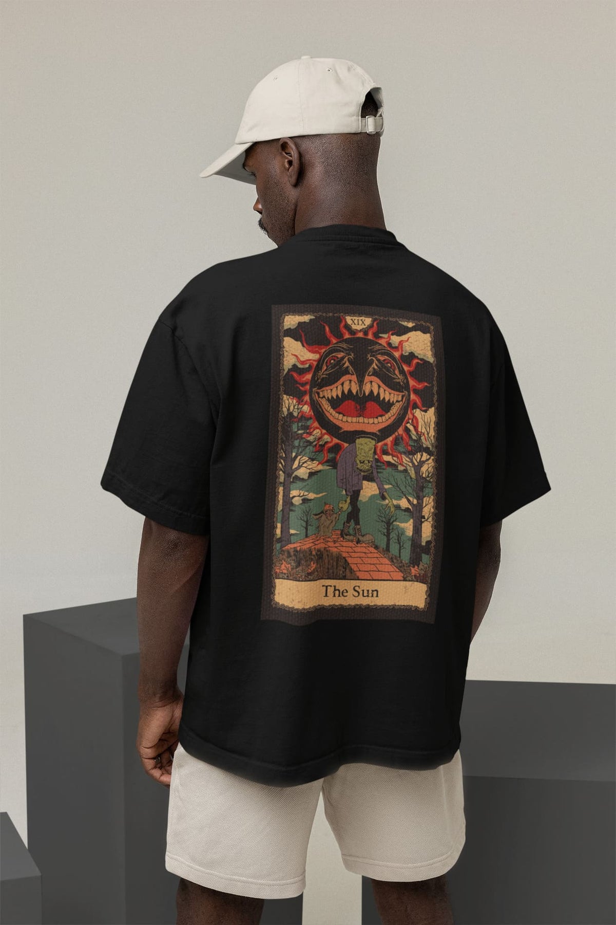 Camiseta Oversized Tshirt Ramello Tarot The Sun