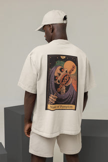 Camiseta Oversized Tshirt Ramello Tarot Nine of Pumpkins